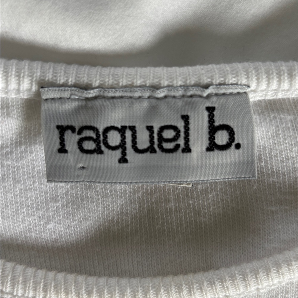 Raquel Allegra Soft White Sleeveless Knit Shell - Picture 2 of 6